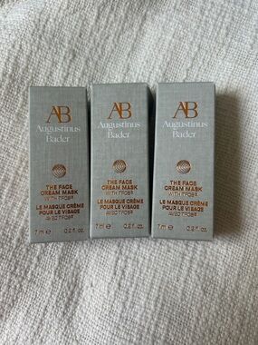 3 New Augustinus Bader The Face Cream Mask Samples .2oz each (1 box damaged)